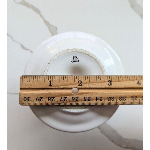 Pottery Barn Bunny Easter Egg Cup And Chloche White Porcelain - Picture 8 of 8